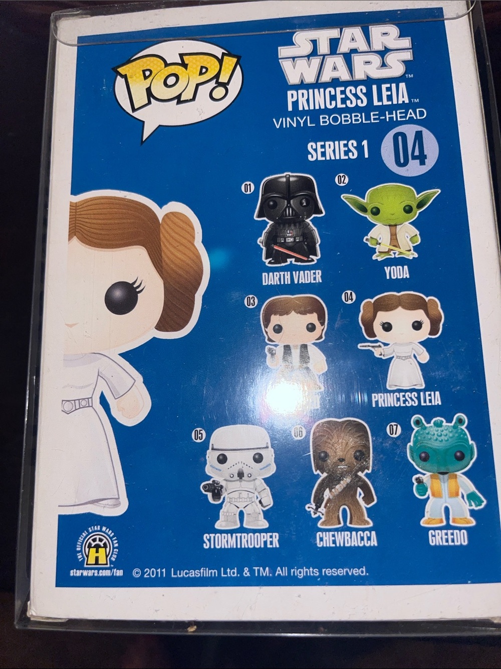 Funko Pop! Star Wars Princess Leia Vinyl Bobble-Head - White & Brown - Picture 4 of 6